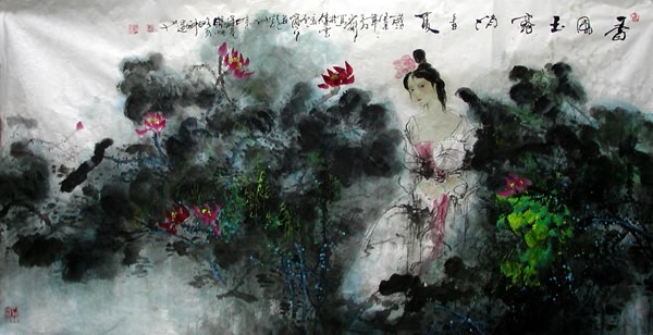 Beautiful Ladies,50cm x 100cm(19〃 x 39〃),3542007-z