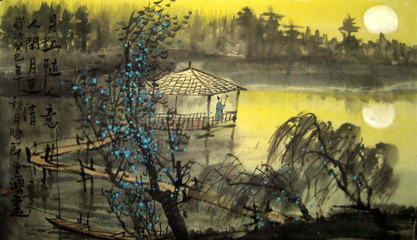 Buildings Pavilions Palaces Towers Terraces,50cm x 80cm(19〃 x 31〃),1579042-z