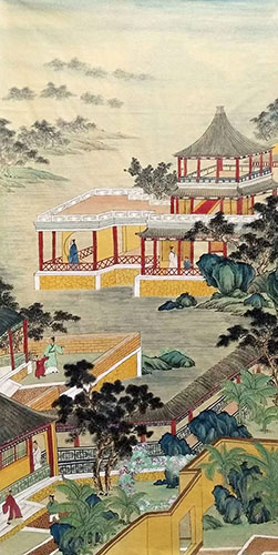 Buildings Pavilions Palaces Towers Terraces,69cm x 138cm(27〃 x 54〃),wym11088027-z