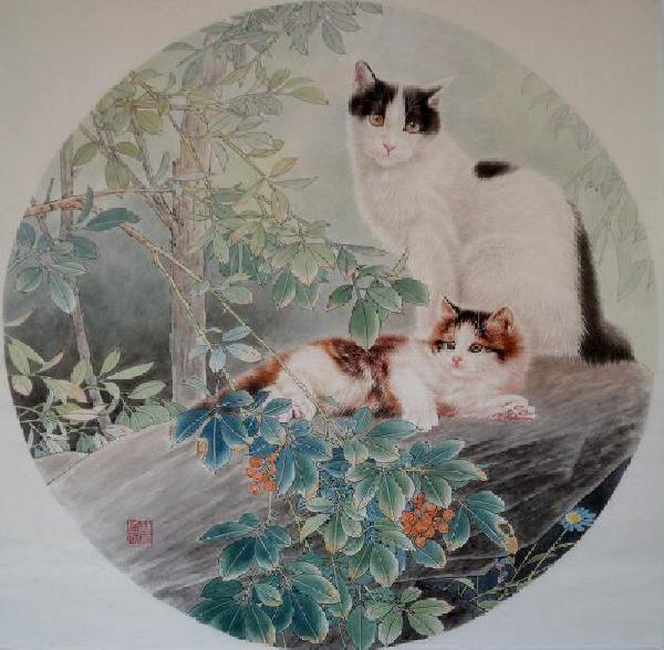 Cat,66cm x 66cm(26〃 x 26〃),lbz41082002-z