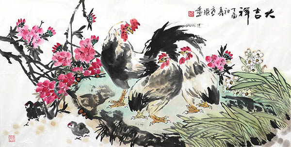 Chicken,69cm x 138cm(27〃 x 54〃),wjr21192001-z