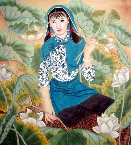 Contemporary Figures,90cm x 90cm(35〃 x 35〃),3618005-z