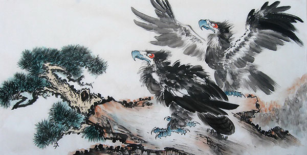 Eagle,68cm x 136cm(27〃 x 54〃),cyd41123005-z