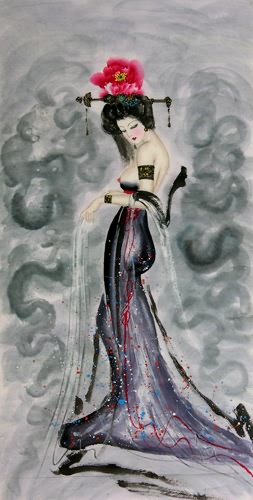 Famous Four Beauties,69cm x 138cm(27〃 x 54〃),3348008-z