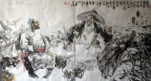 Gao Shi Play Chess Tea Song,97cm x 180cm(38〃 x 70〃),3447117-z