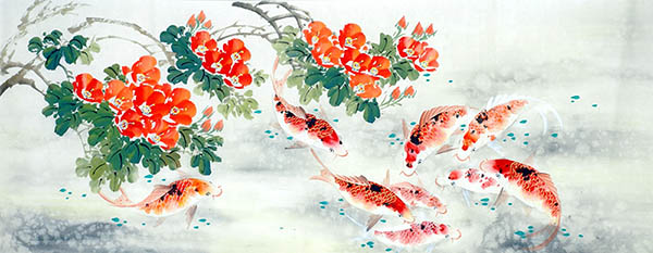 Koi Fish,70cm x 180cm(27〃 x 70〃),2614060-z