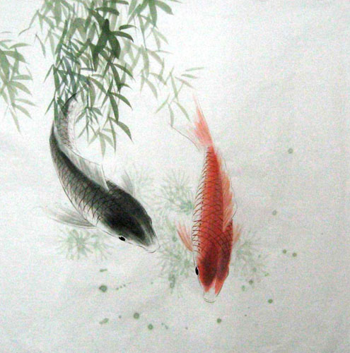 Koi Fish,69cm x 69cm(27〃 x 27〃),2805011-z