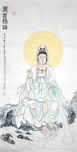 Kuan Yin,66cm x 130cm(26〃 x 51〃),3011016-z