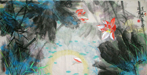 Lotus,66cm x 136cm(26〃 x 53〃),2695017-z