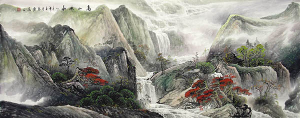 Mountains,65cm x 175cm(26〃 x 69〃),qy11152002-z