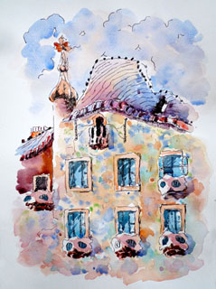 Landscape Oil Painting,19cm x 27cm,611098001-x