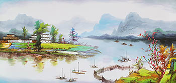 Landscape Oil Painting,60cm x 120cm,xb6170001-x