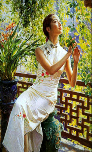 Portrait Oil Painting,50cm x 70cm(19〃 x 27〃),zmh6373003-z