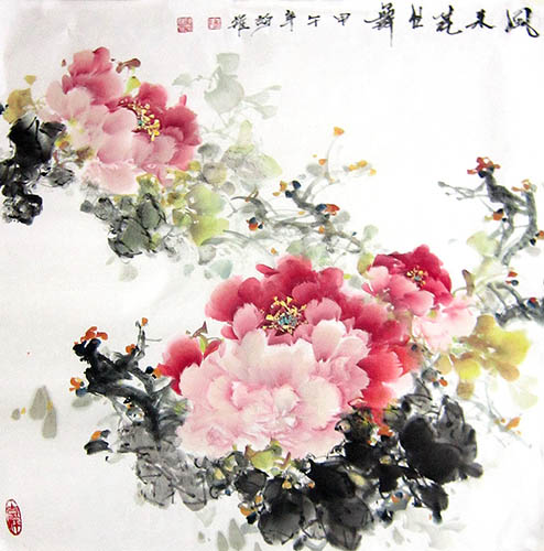 Peony,66cm x 66cm(26〃 x 26〃),csy21097011-z
