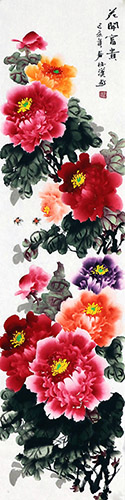 Peony,34cm x 138cm(13〃 x 54〃),llh21107010-z
