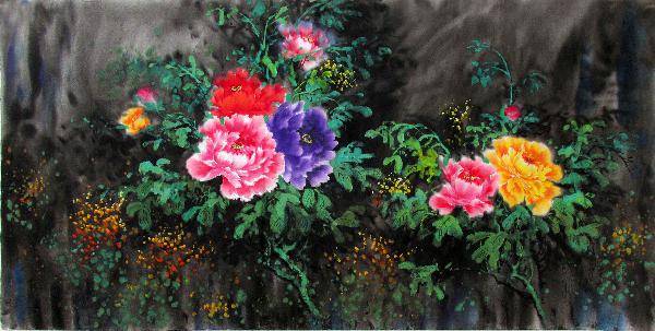 Peony,66cm x 136cm(26〃 x 53〃),wjh21070014-z