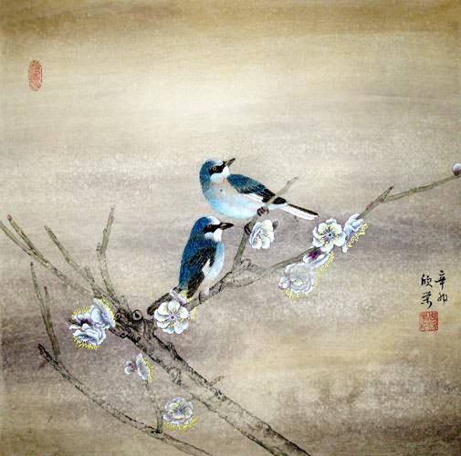 Plum Blossom,50cm x 50cm(19〃 x 19〃),2395003-z