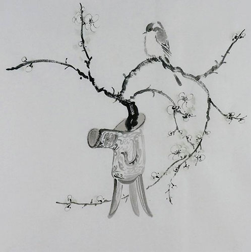 Plum Blossom,50cm x 50cm(19〃 x 19〃),2407070-z