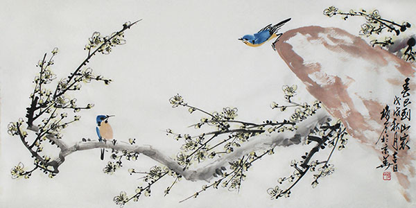 Plum Blossom,50cm x 100cm(19〃 x 39〃),ms21139017-z