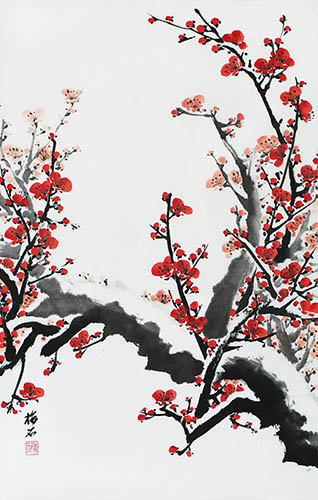 Plum Blossom,69cm x 46cm(27〃 x 18〃),ms21139028-z