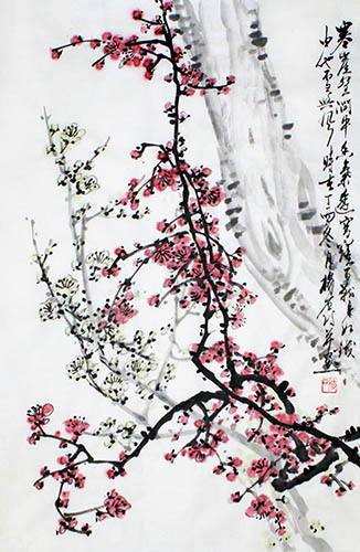 Plum Blossom,69cm x 46cm(27〃 x 18〃),ms21139039-z