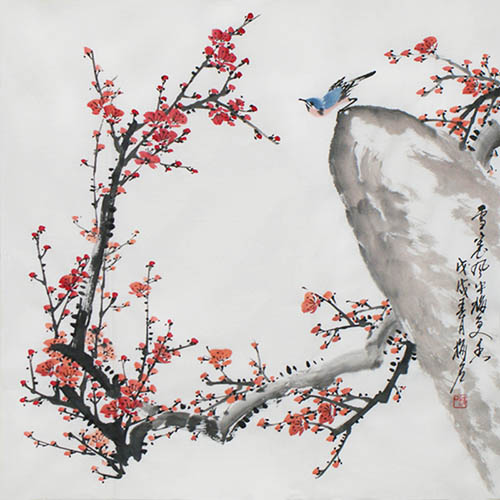Plum Blossom,69cm x 69cm(27〃 x 27〃),ms21139055-z