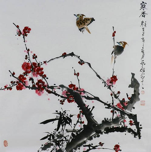 Plum Blossom,66cm x 66cm(26〃 x 26〃),syq21141020-z