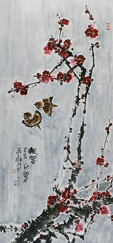 Plum Blossom,45cm x 96cm(18〃 x 38〃),syq21141022-z