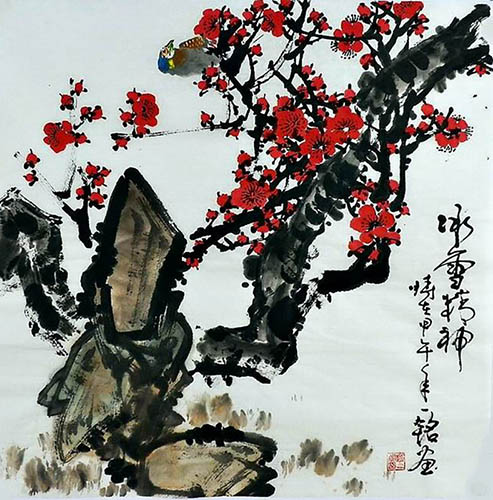 Plum Blossom,66cm x 66cm(26〃 x 26〃),zym21142010-z