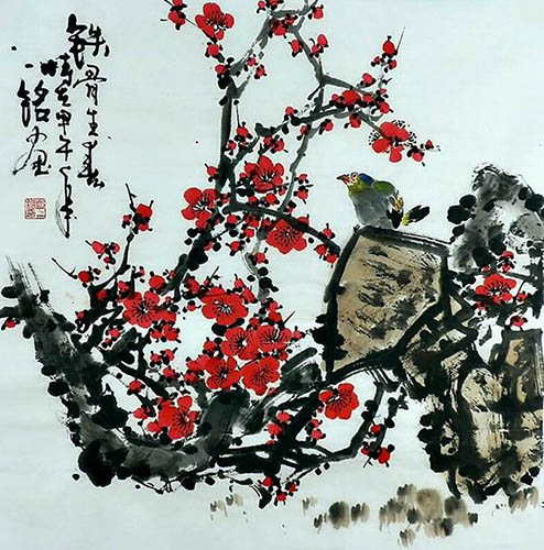 Plum Blossom,66cm x 66cm(26〃 x 26〃),zym21142011-z