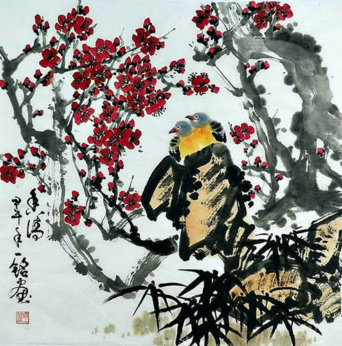 Plum Blossom,66cm x 66cm(26〃 x 26〃),zym21142045-z