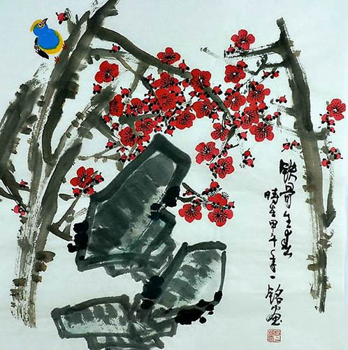 Plum Blossom,66cm x 66cm(26〃 x 26〃),zym21142049-z