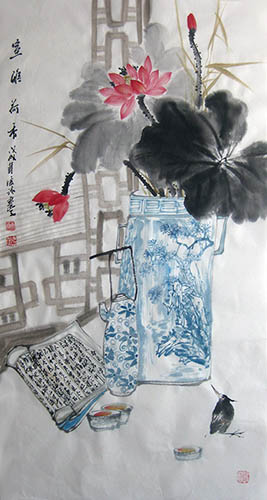 Qing Gong,50cm x 100cm(19〃 x 39〃),2024008-z