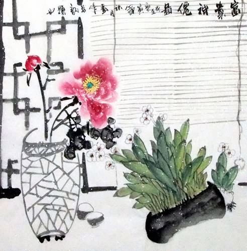 Qing Gong,69cm x 69cm(27〃 x 27〃),2422014-z