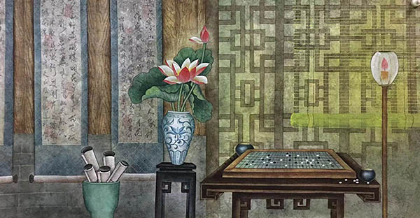 Qing Gong,65cm x 134cm(25〃 x 53〃),2505002-z
