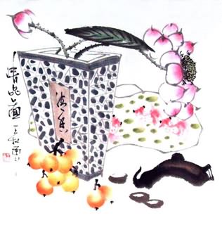 Chinese Qing Gong Painting,50cm x 50cm,2575002-x