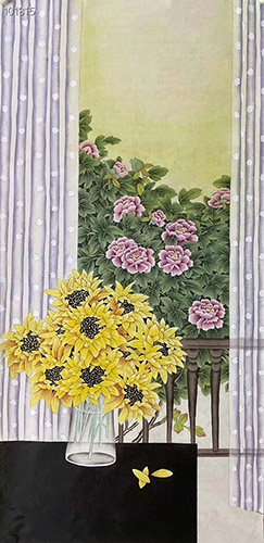 Qing Gong,69cm x 138cm(27〃 x 54〃),lzx21188014-z