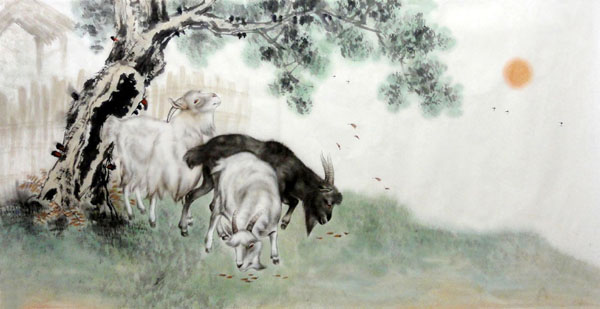 Sheep,69cm x 138cm(27〃 x 54〃),4450004-z