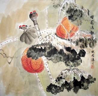 Chinese Vegetables Painting,66cm x 66cm,2075007-x