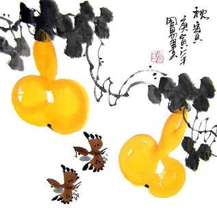 Chinese Vegetables Painting,33cm x 33cm,2396042-x