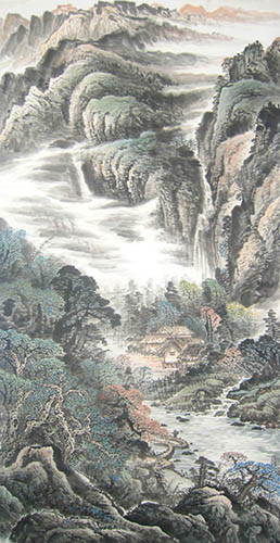 Village Countryside,68cm x 136cm(27〃 x 54〃),1011037-z