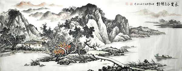 Village Countryside,70cm x 180cm(27〃 x 70〃),1011047-z