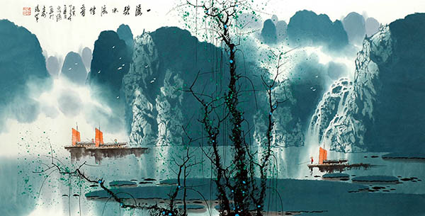 Village Countryside,68cm x 136cm(27〃 x 54〃),1095036-z