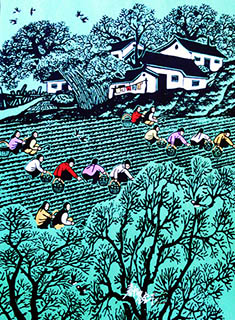 Flowers & Bird Watercolor Painting,27cm x 39cm,cyy72107002-x