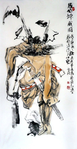 Zhong Kui,69cm x 138cm(27〃 x 54〃),3447003-z